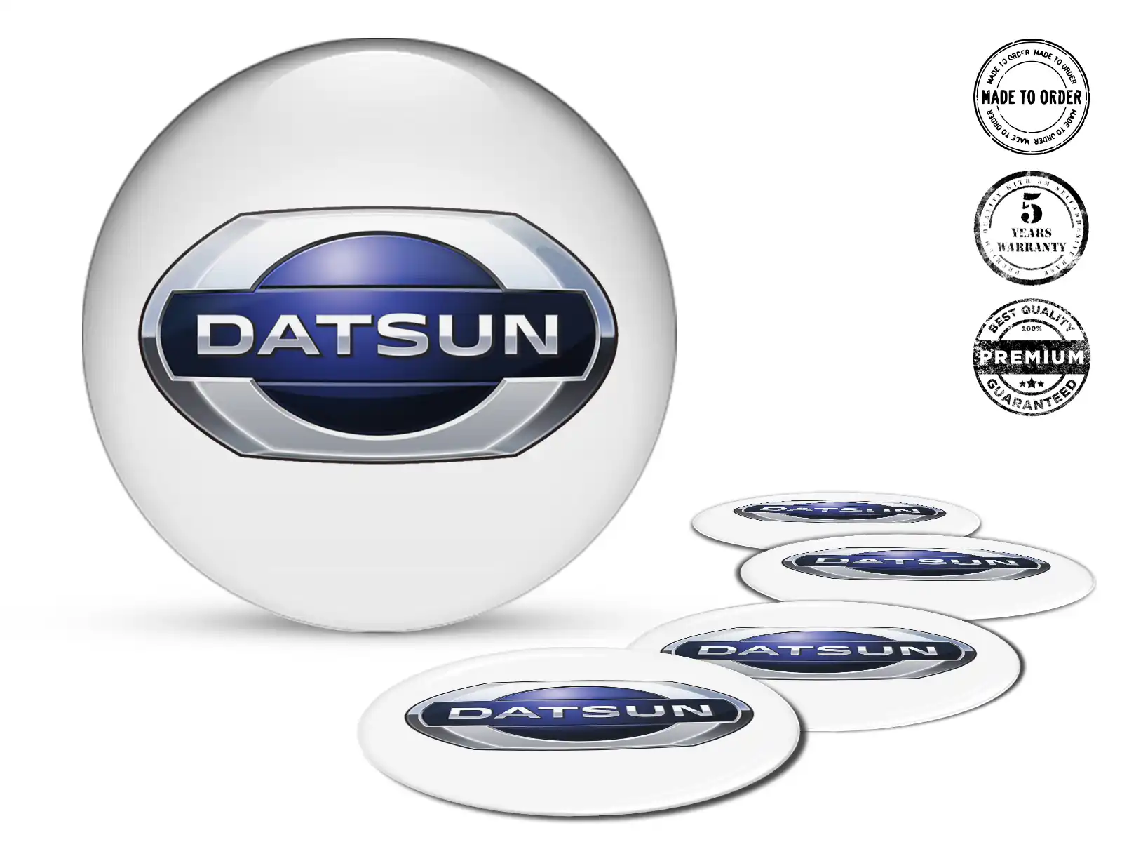 Datsun Stickers Dome Edition Resin Emblem Labels